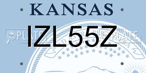 IZL55Z Kansas License Plate