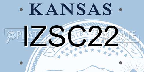 IZSC22 Kansas License Plate