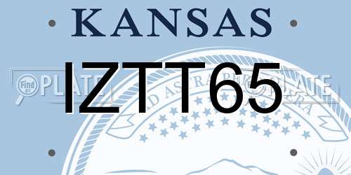 IZTT65 Kansas License Plate