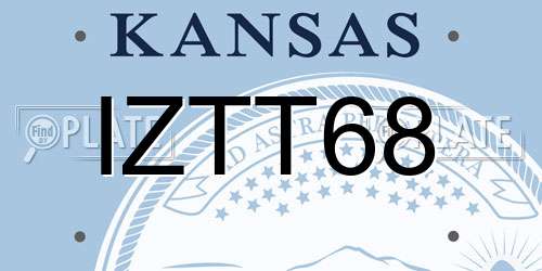 IZTT68 Kansas License Plate