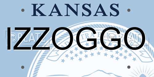 IZZOGGO Kansas License Plate