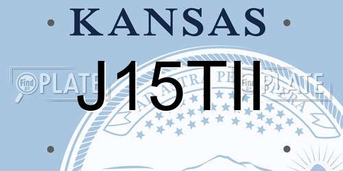 J15TII Kansas License Plate