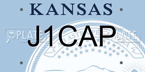 J1CAP Kansas License Plate