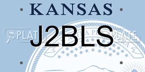 J2BLS Kansas License Plate