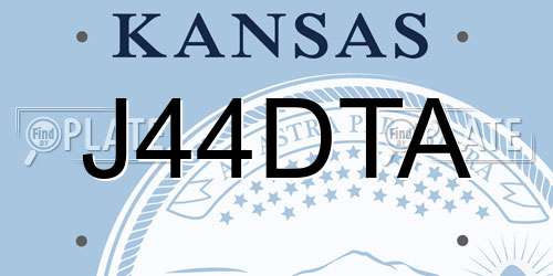 J44DTA Kansas License Plate