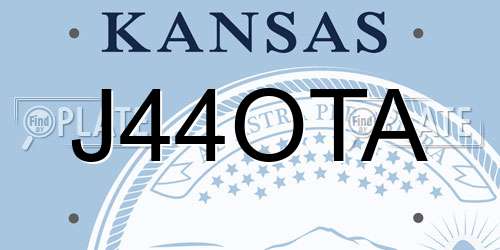J44OTA Kansas License Plate