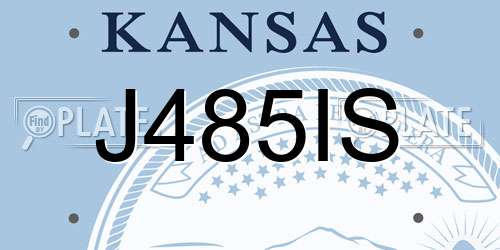 J485IS Kansas License Plate