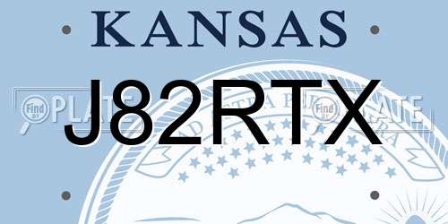 J82RTX Kansas License Plate