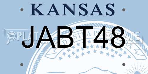 JABT48 Kansas License Plate