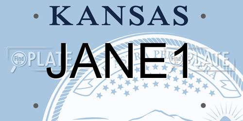 JANE1 Kansas License Plate
