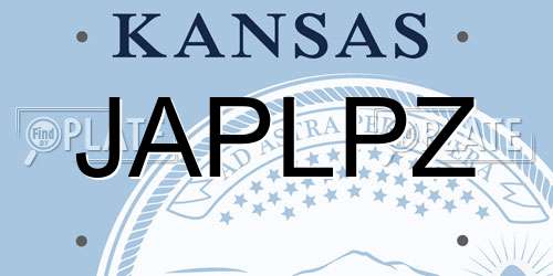 JAPLPZ Kansas License Plate