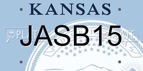 JASB15 Kansas License Plate