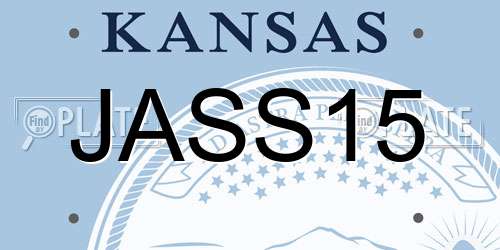 JASS15 Kansas License Plate