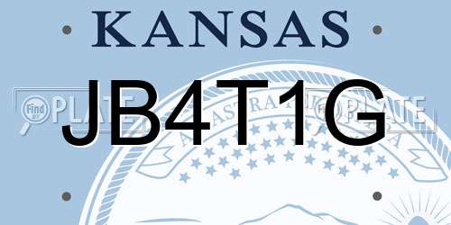 JB4T1G Kansas License Plate
