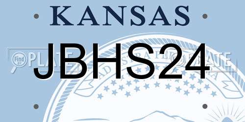 JBHS24 Kansas License Plate