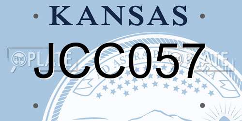JCC057 Kansas License Plate