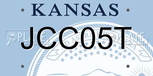 JCC05T Kansas License Plate