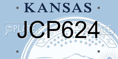 JCP624 Kansas License Plate