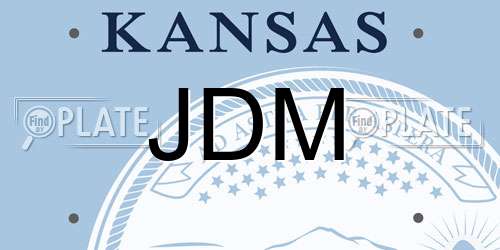JDM Kansas License Plate