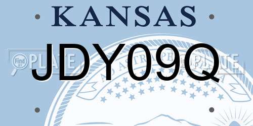 JDY09Q Kansas License Plate