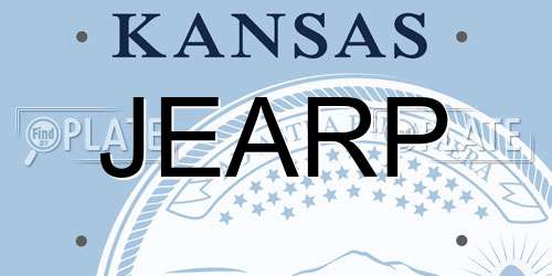 JEARP Kansas License Plate
