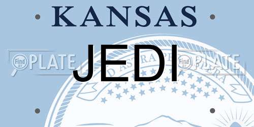 JEDI Kansas License Plate