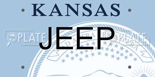 JEEP Kansas License Plate