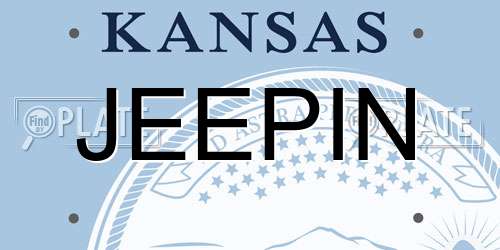 JEEPIN Kansas License Plate