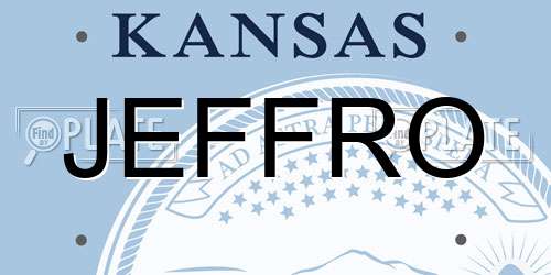 JEFFRO Kansas License Plate