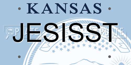 JESISST Kansas License Plate