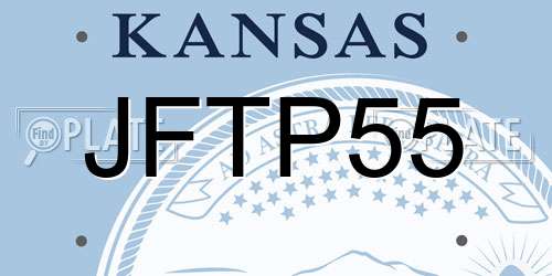 JFTP55 Kansas License Plate