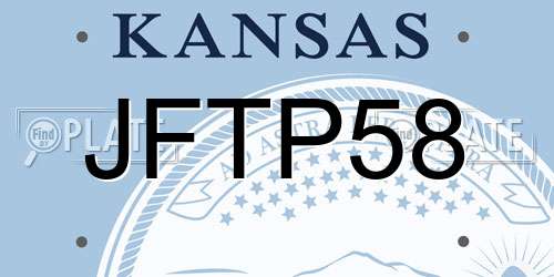 JFTP58 Kansas License Plate
