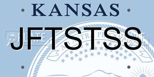 JFTSTSS Kansas License Plate