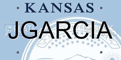 JGARCIA Kansas License Plate