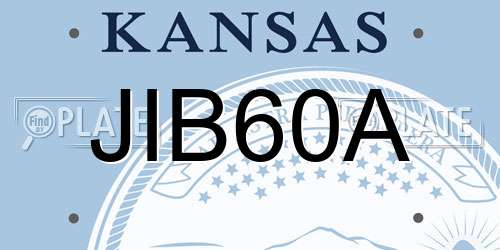 JIB60A Kansas License Plate