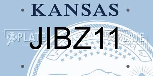 JIBZ11 Kansas License Plate