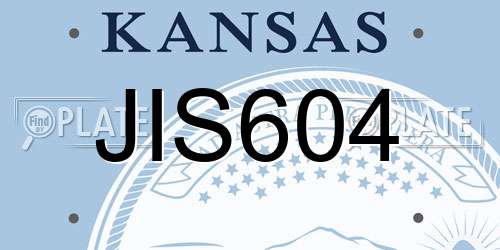 JIS604 Kansas License Plate