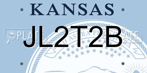 JL2T2B Kansas License Plate