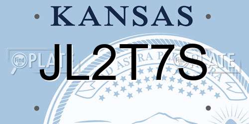JL2T7S Kansas License Plate
