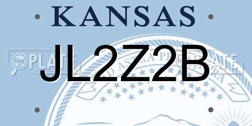 JL2Z2B Kansas License Plate