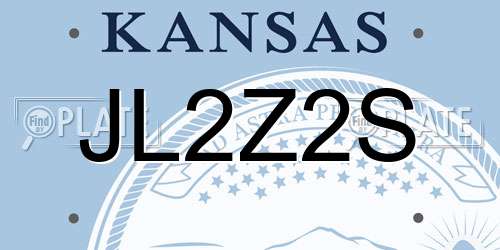 JL2Z2S Kansas License Plate