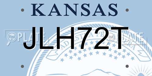 JLH72T Kansas License Plate