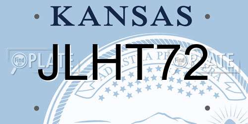 JLHT72 Kansas License Plate
