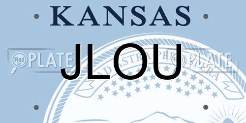 JLOU Kansas License Plate