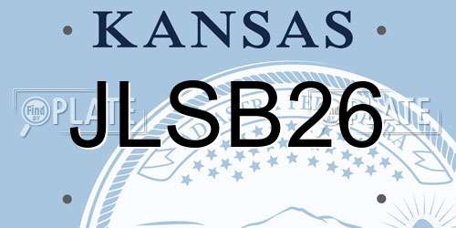 JLSB26 Kansas License Plate