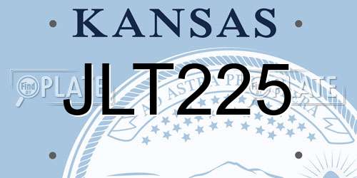 JLT225 Kansas License Plate