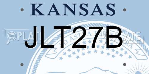 JLT27B Kansas License Plate