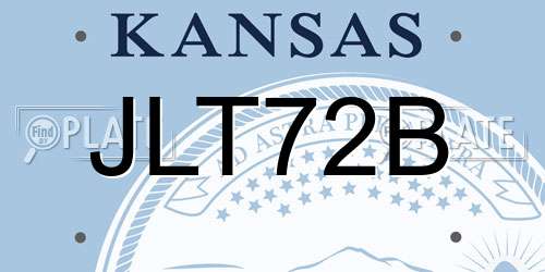 JLT72B Kansas License Plate