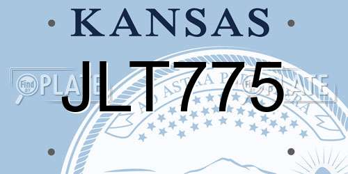 JLT775 Kansas License Plate