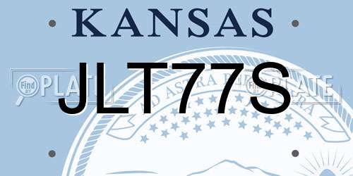 JLT77S Kansas License Plate